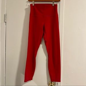 LULULEMON [like new] red align 25” size 6